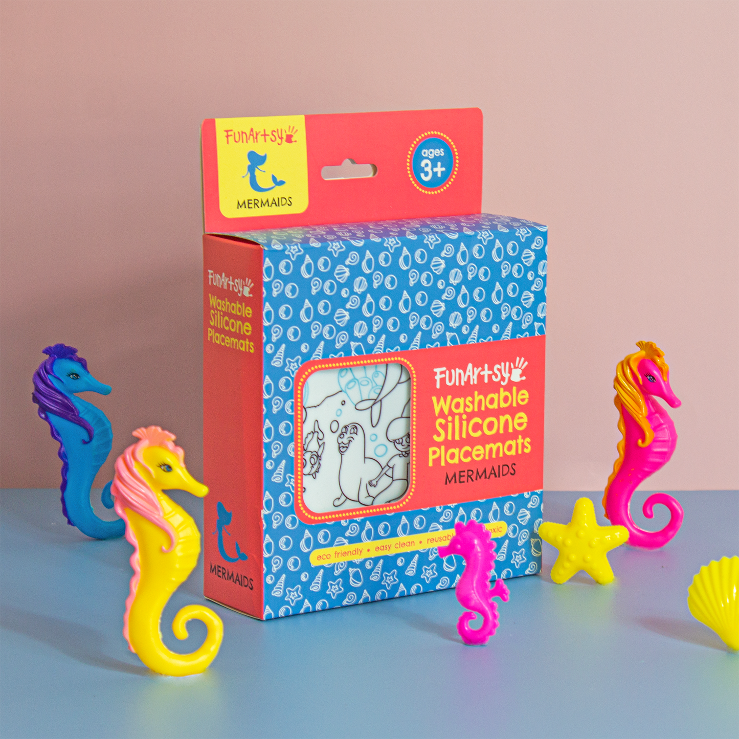 Washable Silicone Placemat (Mermaids)