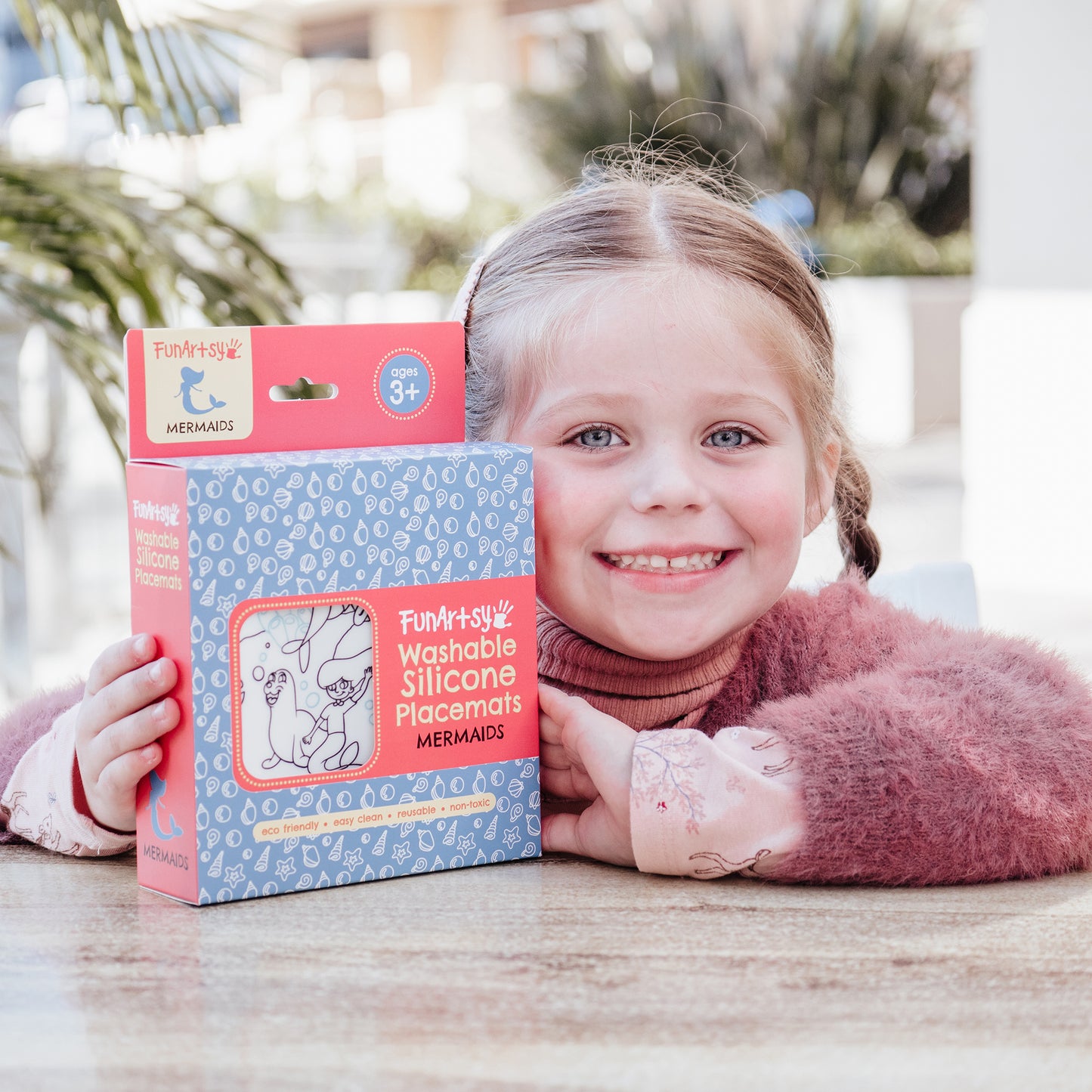 Washable Silicone Placemat (Mermaids)