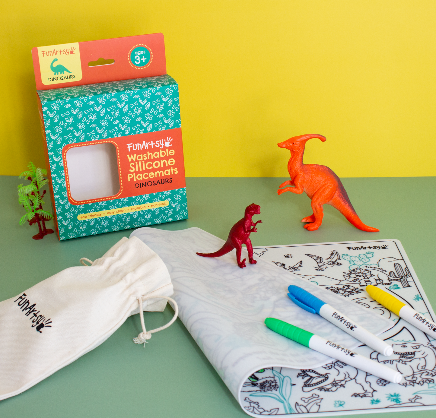 dinosaur silicone placemat
