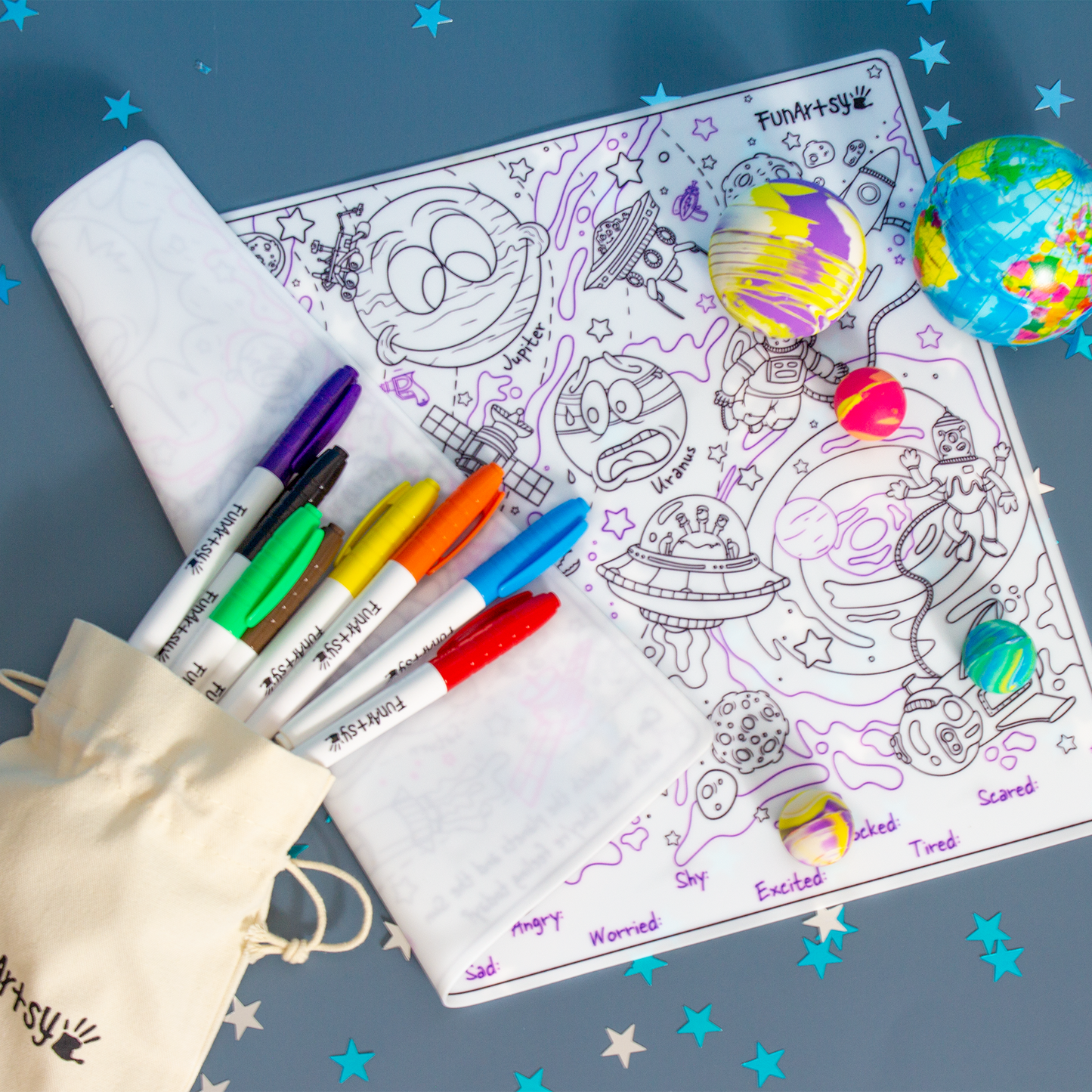 Washable Silicone Placemat (Space)