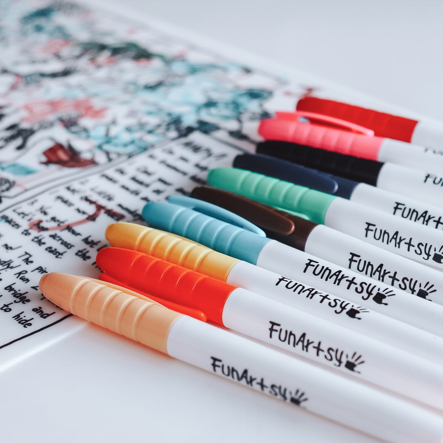 Washable Markers - Pack of 10 (Medium Tip)